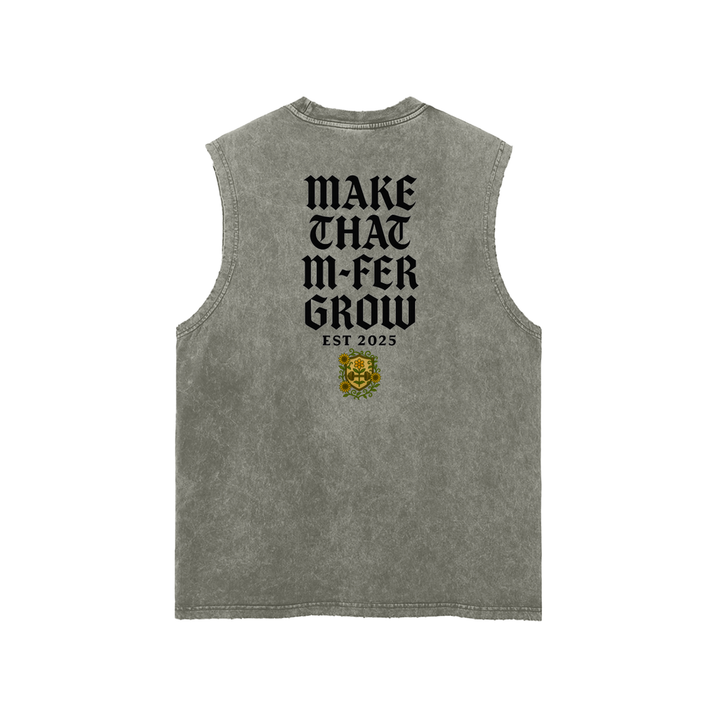 Make That MF Grow Frayed Hem Tank Top